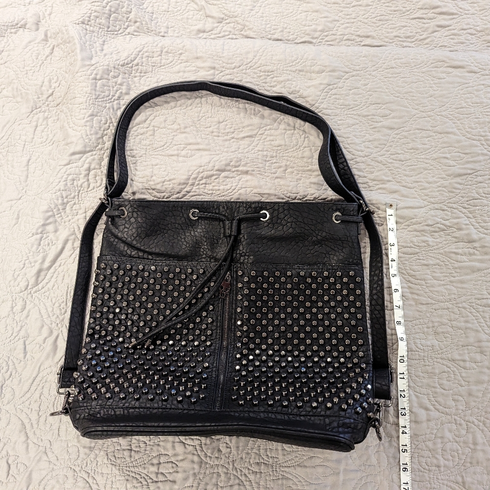 Black Studded Large Purse NWOT